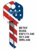 KW1-340 GROOVY KW1-BETSY ROSS PATTERN KEY BLANK 
