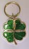 Four Leaf Clover Stained Glass Keychain