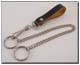Leather Belt Key Holder Rivet With 9 Inch Chain