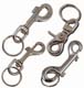 Chrome Snap Keychains 24 Card / 4 Assorted Sizes