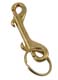 Brass Snap Clip Keychain Double Ended Heavy Duty