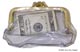 See Thru Coin Purse Snap Open Vinyl