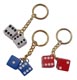 Dice Small Pairs Key Chain 48 Jar