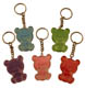 Crystal Bear Flat Keychain