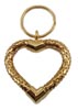 Mesh Heart Keychain Gold