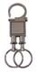 Silver Double Valet Deluxe Keychain