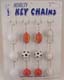Vinyl Sports Ball Keychains Assorted 