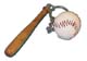Baseball Bat & Ball Keychain