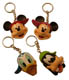 Disney Characters 3D PVC Head Keychain Mickey Mouse Minnie Donald