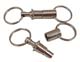 Pull Apart Two Part Key Chain Chrome 