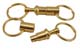 Pull Apart Two Part Key Chain Brass 
