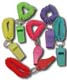 Wrist Coil With Whistle Key Chain 