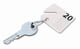 Tags For Keykab Plain White 20/Pack