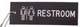 Engraved Restroom Key Tag bathroom keyring