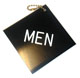 Engraved Mens Room Key Tag Diamond - Men