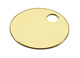 Brass Keytag 1 1/4 Inch 100/Box