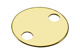 Brass Tag 2 Hole 1.25 Inch 100box