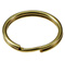 Solid Brass Split Key Ring - 3/4 Inch