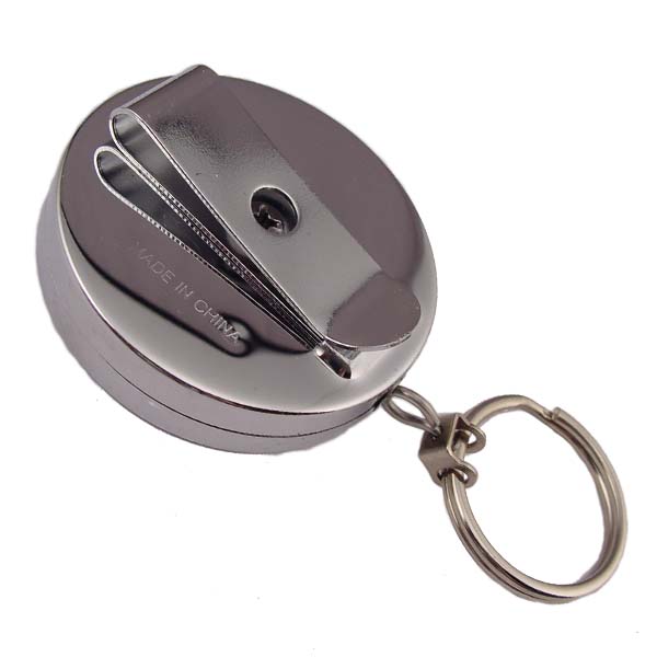 Pull Key Reel Key Retractor Keychain Metal