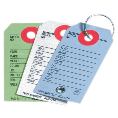 Auto Dealer / Repair Shop Key Tag with Keyring 250 pack