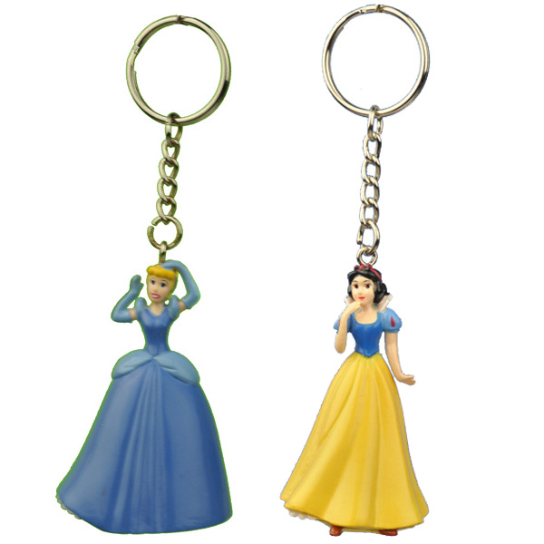 Snow White and Cinderella 3D Figurine Keychains