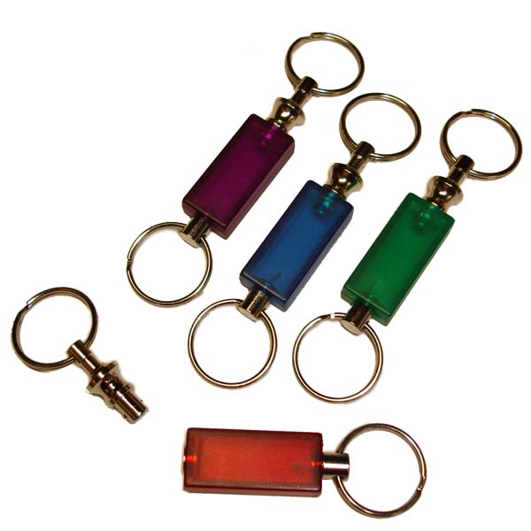 Translucent Pull Apart Key Chain 12/Card