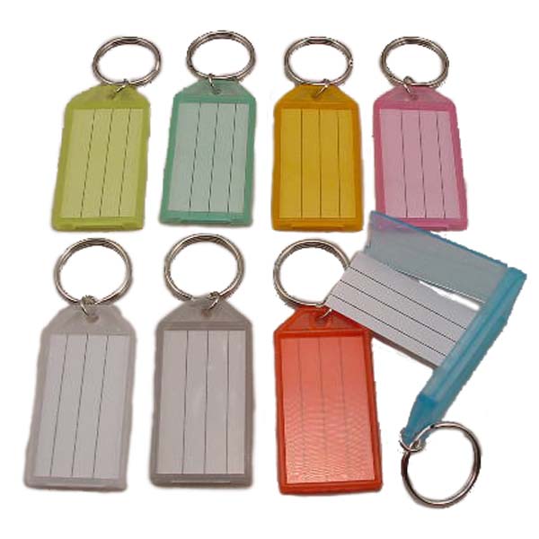 Clik It Key Identification Tags Click Open 100/Box Assorted Colors