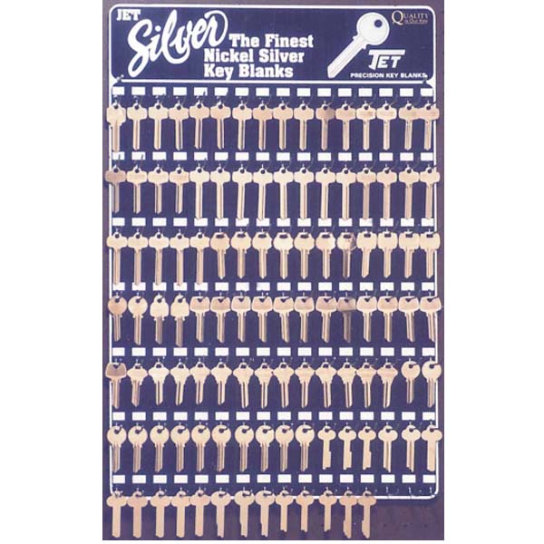 4000 SILVER LINE Key Blank DISPLAY BOARD 112 Hooks