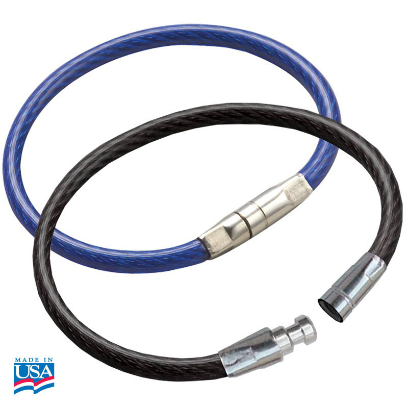 Luckyline Crimp Close Locking Aircraft Cable Key Rings EACH