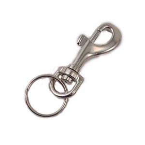 Heavy-Duty Small Chrome Snap Clip Key Chain Bulk Each Heavy-Duty Small Chrome Snap Clip Key Chain Bulk Each