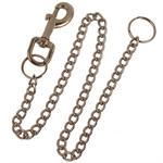 Chrome Jumbo Snap Clip Keychain With Heavy Chain
