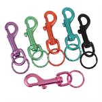 Medium Metal Snap Clip Key Chain Anodized