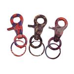 Trigger Snap Clip Keychain Variegated Colors