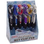 Climbers Clip Carabiner Key Chain With Pen Display Box