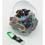 Climber Clip Keychain Carabiner With Compass Jar