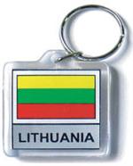 Lithuania Flag Keychain Acrylic
