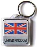 United Kingdom Flag Keychain Acrylic