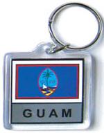 Guam Flag Keychain Acrylic