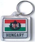 Hungary Flag Keychain Acrylic