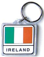 Ireland Flag Keychain Acrylic