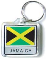 Jamaica Flag Keychain Acrylic
