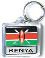 Kenya Flag Keychain Acrylic