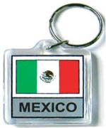 Mexico Flag Keychain Acrylic