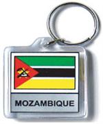 Mozambique Flag Keychain Acrylic