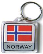 Norway Flag Keychain Acrylic