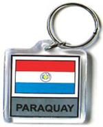 Paraquay Flag Keychain Acrylic