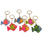 Vinyl Tropical Fish Key Chains
