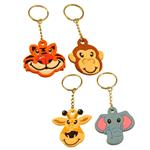 Vinyl Zoo Animal Key Chains