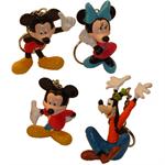 Disney Figurine Keychains Mickey Minnie Goofy