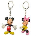 Mickey and Minnie Mouse 3D Figurine Key Chain